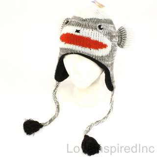  Animal Knit Trapper Trooper Fleece Ski Hat Aviator D&Y david and young