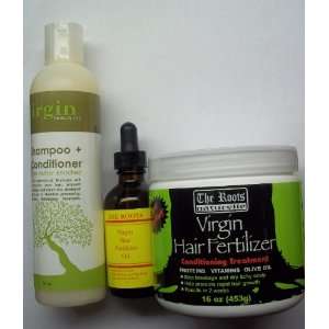 Virgin Hair Fertilizer Luxury Hair Care System (Shampoo, Conditioner 