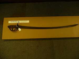 1840 CIVIL WAR SWORD      W. WALDSCHEID  