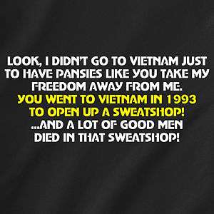 You went to Vietnam in 1993 to open up a sweatshop china Its Sunny 