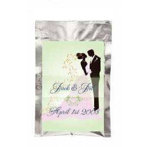   Kissing Bride and Groom Design Personalized French Vanilla Hot (Set of