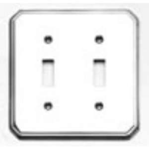 Omnia General Hardware 8014 D Omnia Traditional Switchplate Double 