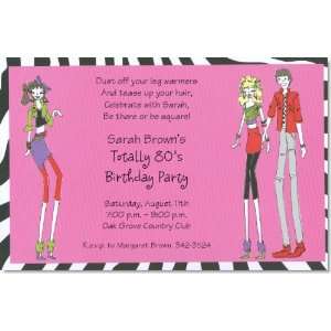  80S Party Invitations Toys & Games