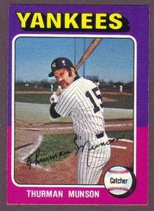  Pee Chee Baseball Thurman Munson #20 New York NY Yankees NM/MT  