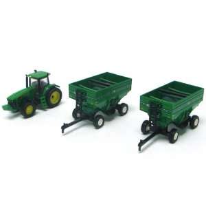    John Deere 8130 Tractor & Gravity Wagons   164 Scale Toys & Games