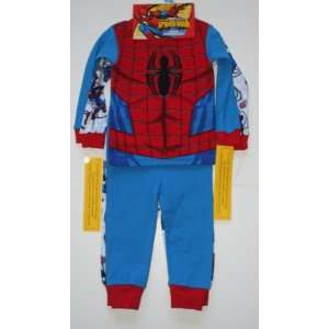  Marvel Spiderman   Spider sense 4 Piece Pajama Set   Size 