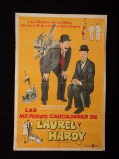 THE BEST OF LAUREL AND HARDY * ARGENTINE 1sh MOVIE POSTER 1969  