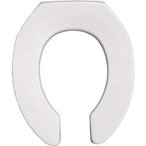 Round Commercial Open Front Less Cover 2 Lift Solid Plastic Toilet 