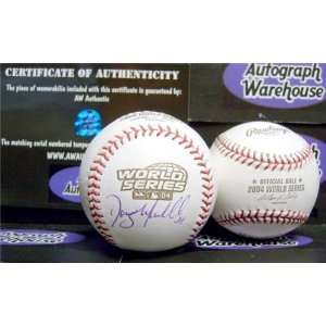 Doug Mirabelli Autographed/Hand Signed 2004 World Series Baseball