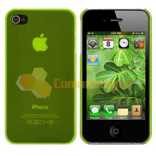Yellow Slim +Green Hard Hybrid Skin Case Cover For iPhone 4 4S Verizon 