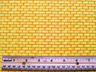 New Wizard of Oz Yellow Brick Road Over the Rainbow Fabric BTY 