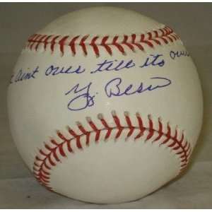  Yogi Berra Signed Ball   It Aint Over PSA K88743 