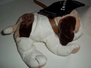 PLUSH PUPPY GRADUATION CAP STUFFED ANIMAL DOG LEASH  