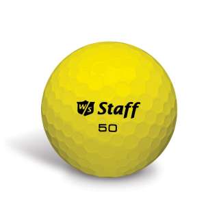 New Wilson Golf Staff Fifty Elite Yellow Golf Balls 1 Dozen  