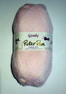   PETER PAN MOONDUST 4ply BABY KNITTING YARN WITH DELICATE SPARKLE   50g