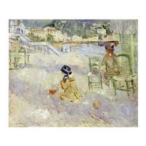  Berthe Morisot   Plage De Nice Giclee Canvas