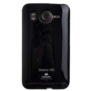 Black Glitter Soft Case Cover + 2 Free LCD Film For HTC Desire HD 