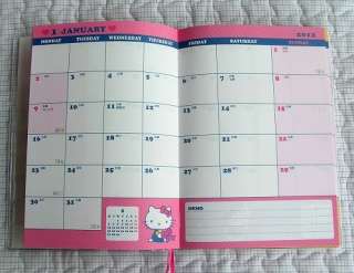 2012 Hello Kitty Schedule Book Daily Planner Agenda Strawberry Heart 