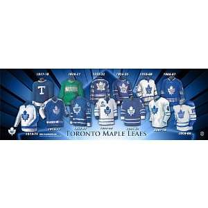Frameworth Toronto Maple Leafs 10x30 Jersey Evolution Plaque  