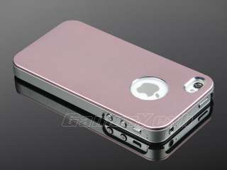  Aluminum frosted Hard Case +Stylus+ Screen Film For iphone 4 4S  