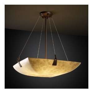 Justice Design Group CLD 9641 25 DBRZ Clouds 3 Light Pendant in Dark 