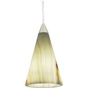  Alfa Lighting P50QJ STN GRO 12 Volts Cone Pendant with 