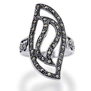    Sterling Silver Marcasite Ring   Womens Rings Jewelry Jewelry