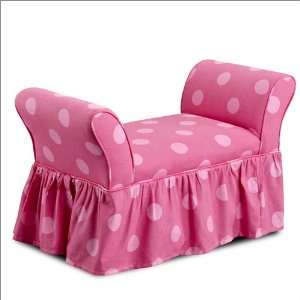  Bench Kidz World Oxygen Skirted Bench in Pink Furniture & Decor