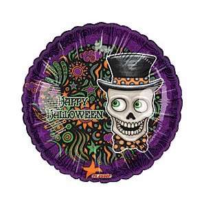 Happy Halloween Skeleton Top Hat 18 Balloon Mylar 