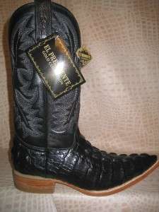 New Mens 2011 Embossed Crocodile X Toe Black Leather Western Cowboy 
