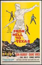 From Hell To Texas 1958 Original Movie Poster 1 Sheet  