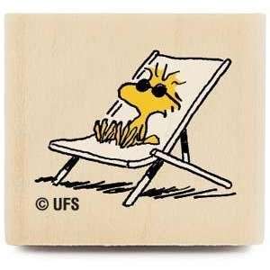  Sunbathing Woodstock (Peanuts)   Rubber Stamps Arts 