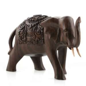    Circus Elephant Sculpture~Wood Statue~Bali Carving
