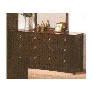   Brown Finish Wood Bedroom Dresser w/8 Drawers Furniture & Decor
