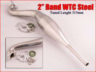 Arrow Shark 2012 2 Band WTC Steel Tuned Pipe & Dual Functions Flange 