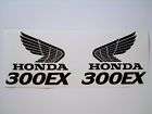 Tank decals for Honda 300EX 300 EX TRX300EX 4 wheeler