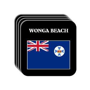  Queensland   WONGA BEACH Set of 4 Mini Mousepad Coasters 