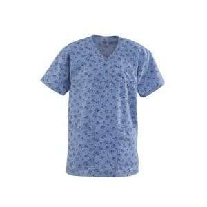  Scrub Top, Ladies, Henley, Provencal, XXL