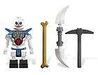 New LEGO MiniFigure KRAZI + 3 Weapons + Armor MiniFig 2116 Ninja 