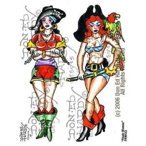    Don Ed Hardy   Pirate Women Tattoo, 4 X 3