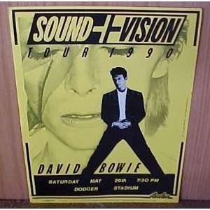 David Bowie   Sound + Vision 1990 Tour Poster (Dodger Stadium 05/26 