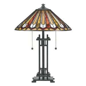  Quoizel Bostwick 22 1/2 Inch Tiffany Table Lamp