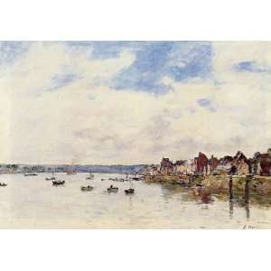   name The Seine at Quillebeuf, By Boudin Eugène 