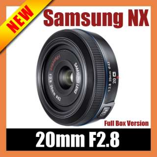 Samsung W20NB NX 20mm f/2.8 20 mm F2.8 Lens NEW IN BOX 044701014829 