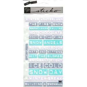  Winter Label Lingo Scrapbook Stickers (SPLL03) Arts 