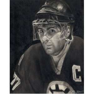  Ray Bourque Boston Bruins Print by Ben Teeter Sports 