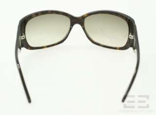   Ferragamo Brown Tortoiseshell Jeweled Sunglasses 2119 B  