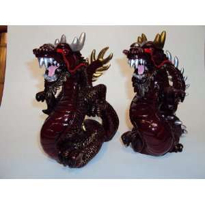  Pair of Dragons Female is Silver, Male is Gold Kitchen 