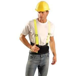  Back Support with Suspenders   Hi Viz Yellow   3XL