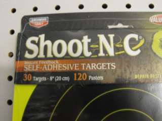 NEW Birchwood Casey Shoot N C Adhesive Targets 8 30 pack  